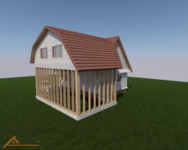 Проект дачной пристройки